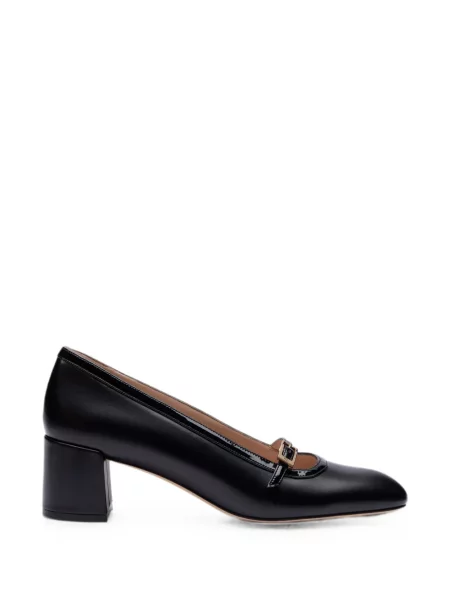 Pantofi cu toc Stuart Weitzman cu cataramă cu bretele negru