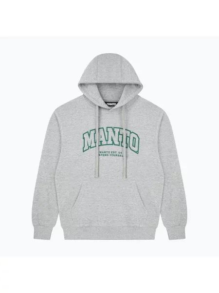 Мъжки суитшърт MANTO Varsity 26 Hoody melange сиво