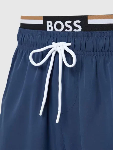 Krótkie kąpielówki Boss niebieskie