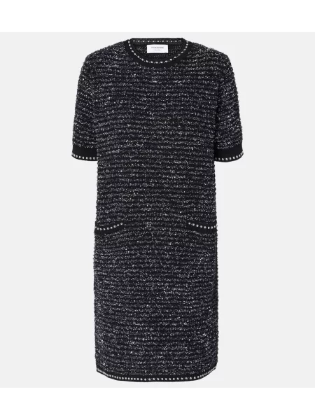 Rochie Thom Browne din tweed negru