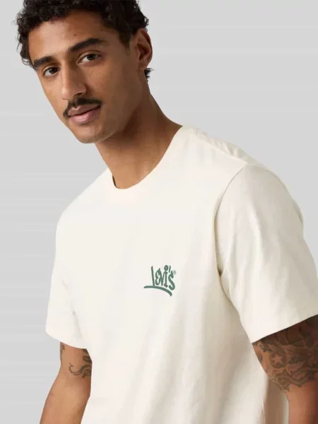 T-shirt o kroju relaxed fit z czystej bawełny Levi's biała