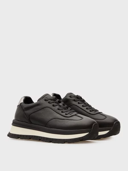 Кожаные кроссовки Prpy черные