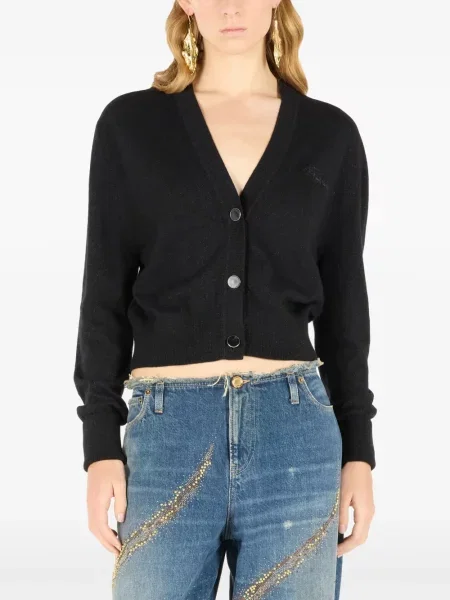 Kardiganas Roberto Cavalli apkarpytas juoda