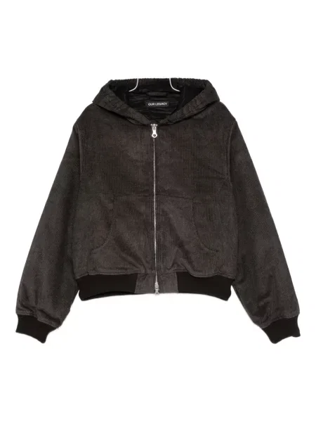 Яке Our Legacy с качулка кепър кафяво