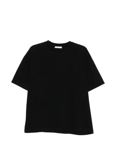 Scurt tricou The Row cu decolteu rotund negru