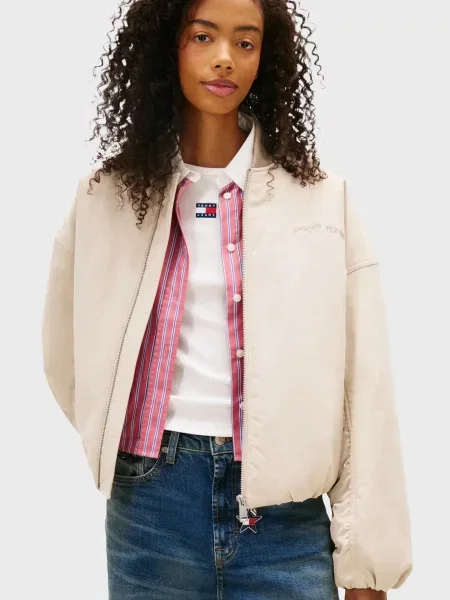 Джинсова куртка Tommy Jeans біла