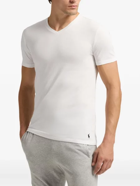 Tricou polo Polo Ralph Lauren cu dungi cu glugă de in albastru