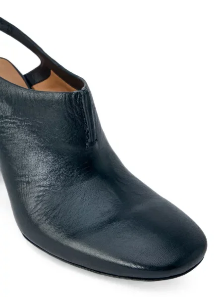 Papuci tip mules Capasa Milano slingback negru