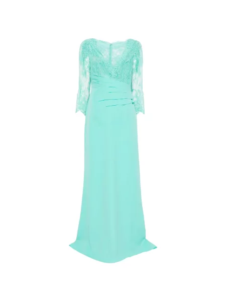 Rochie maxi Aire din dantelă de costum verde