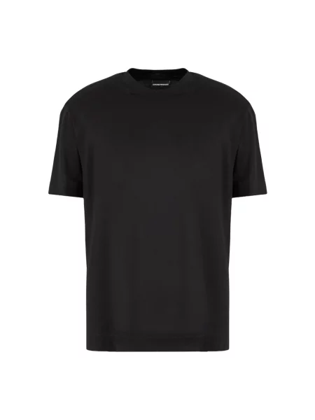 Koszulka Emporio Armani z krótkim rękawem z logo czarna