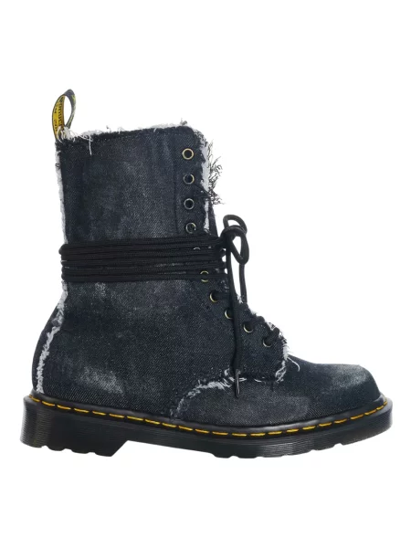 Botki Dr. Martens sznurowane niebieskie