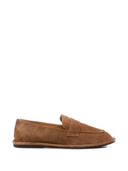 Pantofi loafer Linda Baumann din piele de căprioară maro