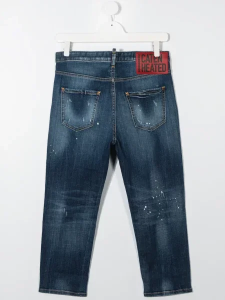 Jeansy dziecięce Dsquared2 niebieskie
