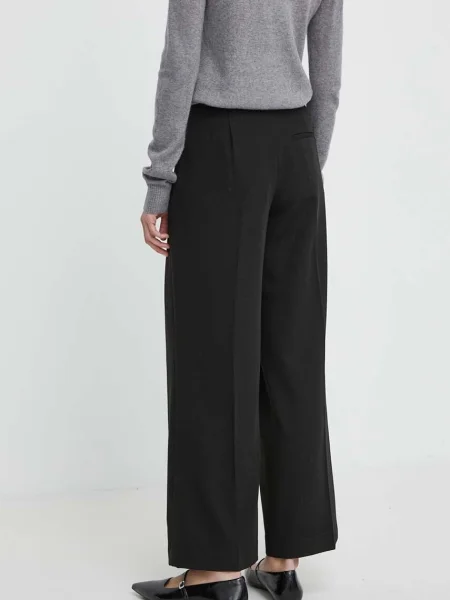Kalhoty Miles Daily Sleek jednoduché high waist černá