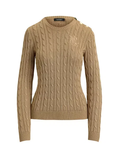 Lauren Ralph Lauren Pulover închis bej