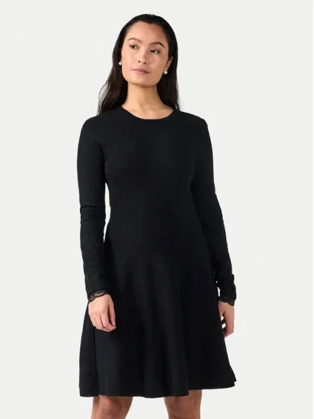 YAS Rochie tricotată Becco negru