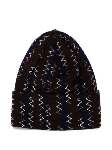 Vlněný čepice Missoni hnědý