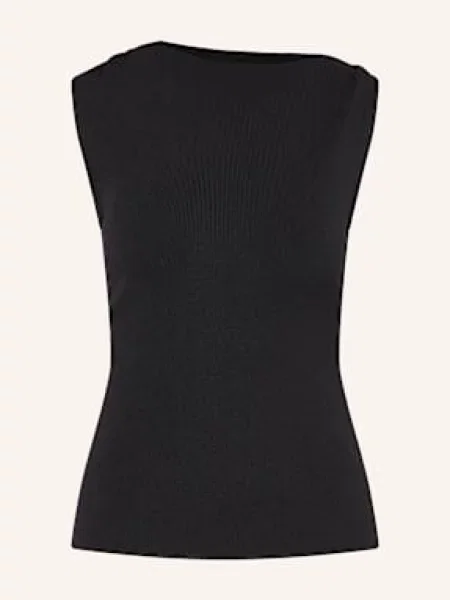Dzianinowy top Almada Label czarny