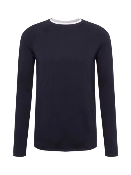 TOM TAILOR DENIM Pulover mornarska bela