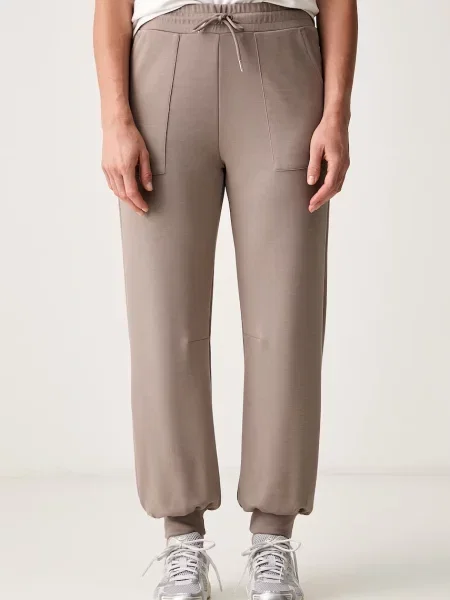 Emporio Armani pantaloni de trening pentru femei maro