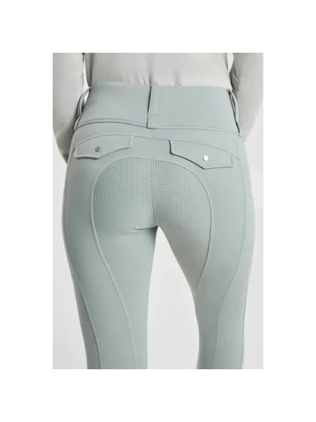 Spodnie jeździeckie full grip hermo hybrid Horze Anya zielone