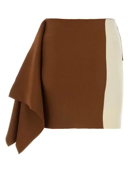 Vilnonis mini mini sijonas Fendi ruda