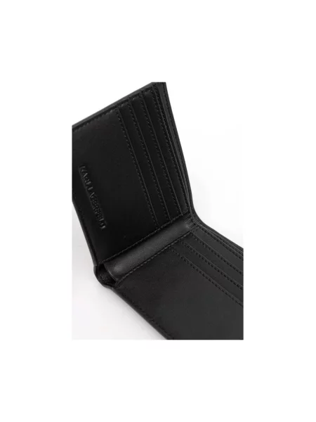Portfel Karl Lagerfeld z logo czarny