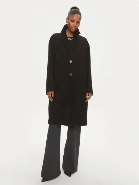 Pinko Palton de lână Enter negru