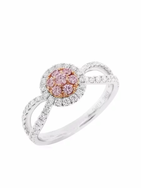 Bílé zlato diamant prsten Hyt Jewelry bílý