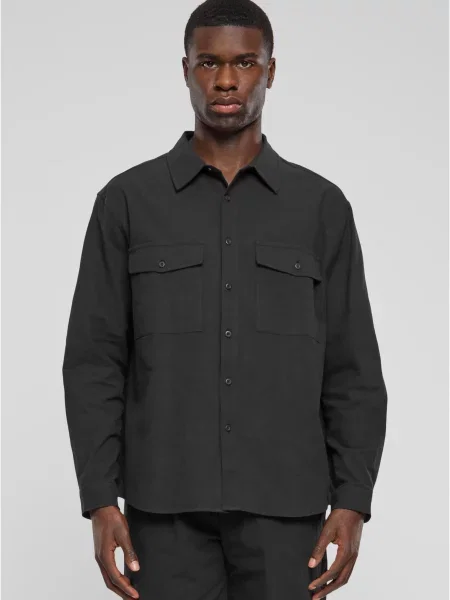 Риза Urban Classics от креп черно