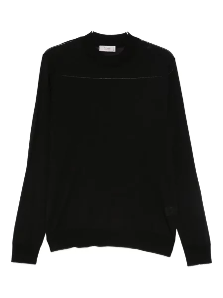 Pulover Ferrante cu decolteu rotund negru