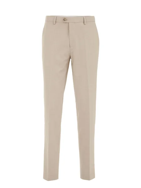 WE Fashion Pantaloni cu dungă bej