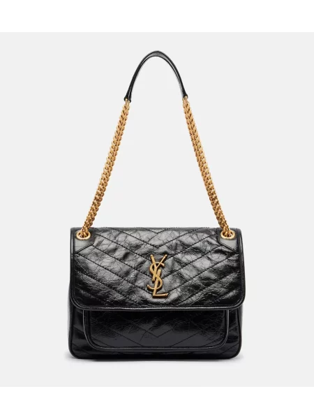 Geanta de piele Saint Laurent din piele negru