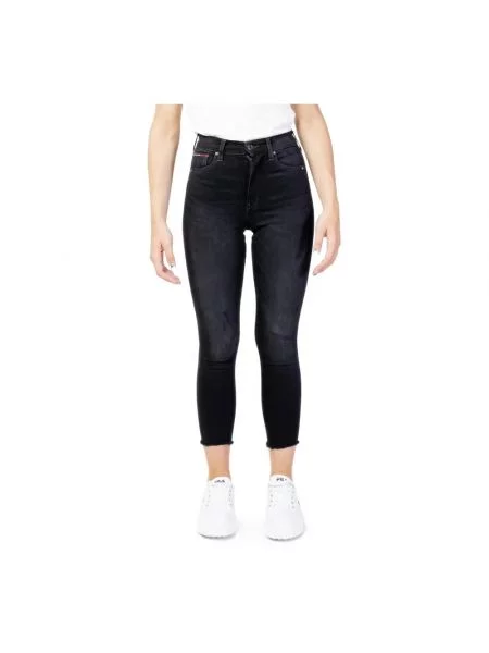 Jeansy skinny Tommy Jeans czarne