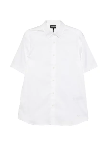 Cămașă Emporio Armani scurtă alb