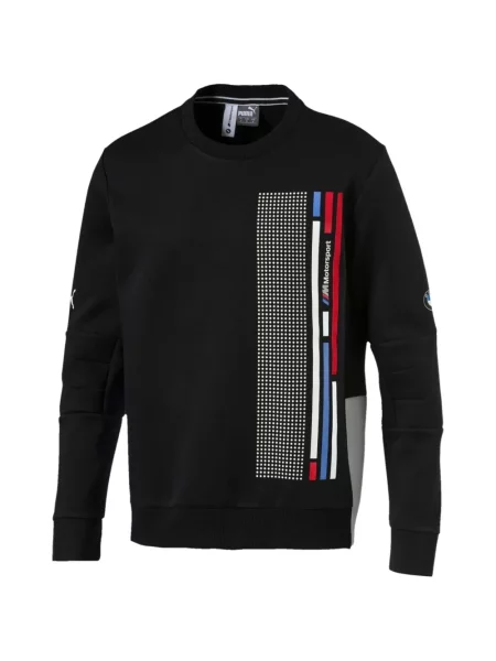 Hanorac crewneck Puma cu decolteu rotund negru