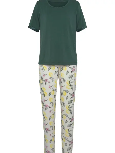 LASCANA Pijama LAS Summer Fruits PJ / mai multe culori verde