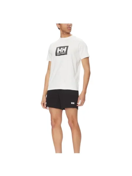 HELLY HANSEN Tričko čierna / biela modrá