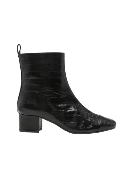 Buty do kostki Carel skórzane czarne