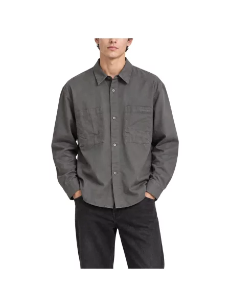 Cămașă de blugi Calvin Klein Jeans gri