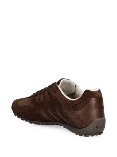 Sneakerși Geox din piele de căprioară maro