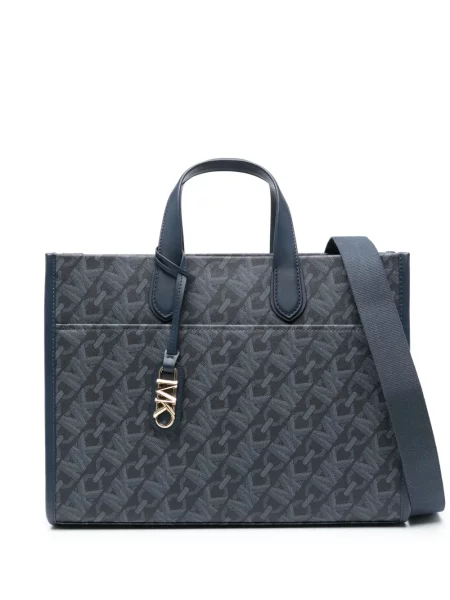 Вълнени чехли Michael Michael Kors с принт на цветя бяло