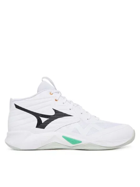 Mizuno Взуття у спортзал Wave Momentum Pro Mid білий