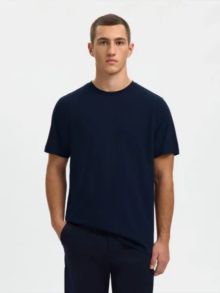SELECTED Tricou SLHAdam noapte albastru