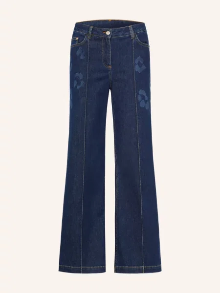 Sportalm Flared Džíny S Ozdobnými Kamínky dark denim