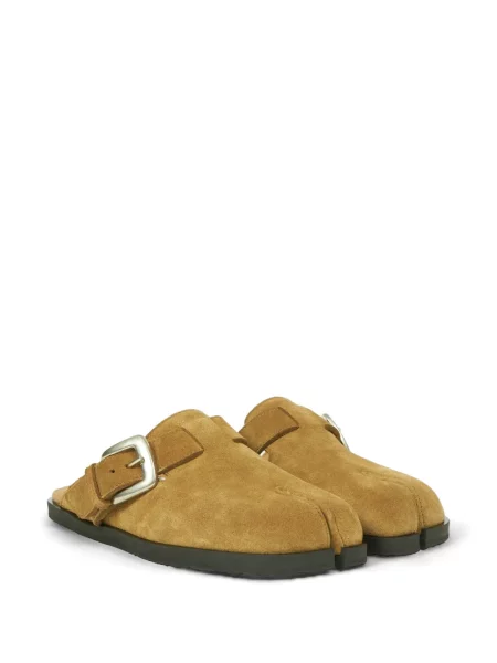Papuci tip mules Maison Margiela cu cataramă maro