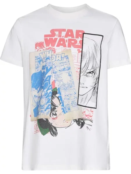 Mister Tee Póló Star Wars Anime kék / sötétzöld / fekete fehér