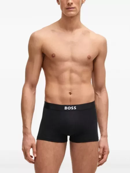 Боксерки Boss с автограф черно
