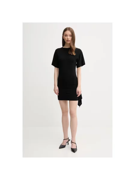 Emporio Armani sukienka mini dopasowana czarny