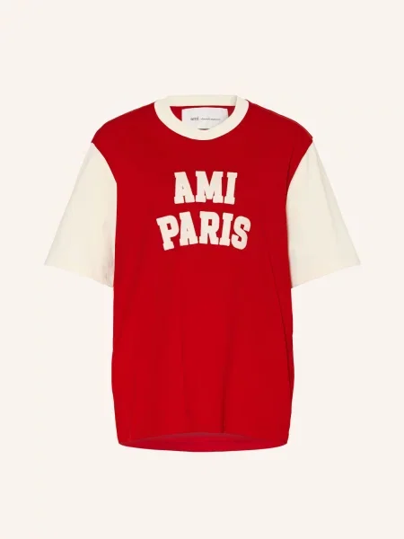 Ami Paris Tričko / krémová červená